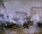 Клод Моне Вокзал Сен-Лазар, прибытие поезда 1877г